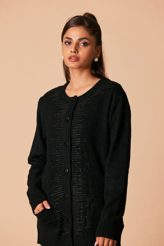 Ellena - Round Neck Cardigan Sweater