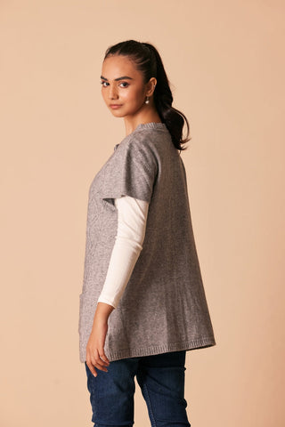 Ellena - Round Neck Cardigan Sweater