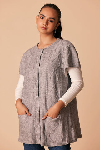 Ellena - Round Neck Cardigan Sweater