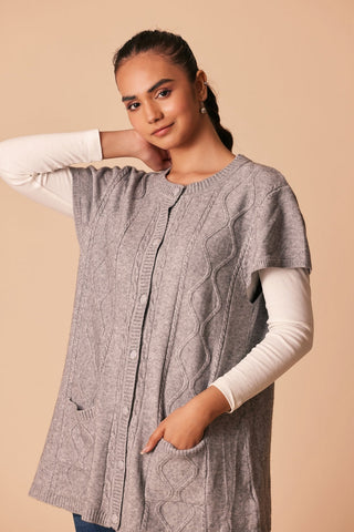 Ellena - Round Neck Cardigan Sweater