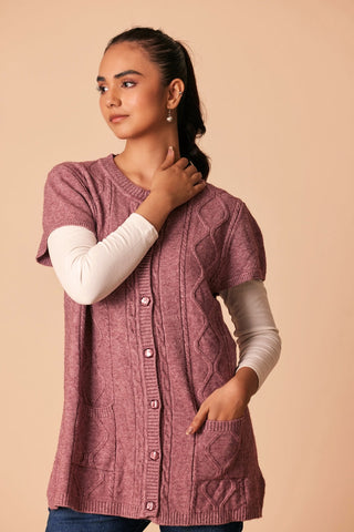 Ellena - Round Neck Cardigan Sweater