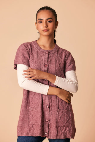 Ellena - Round Neck Cardigan Sweater