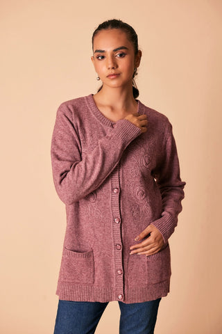 Ellena - Round Neck Cardigan Sweater