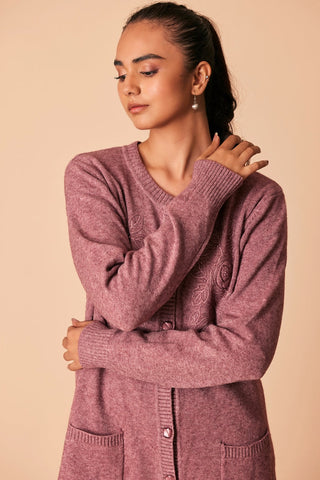 Ellena - Round Neck Cardigan Sweater