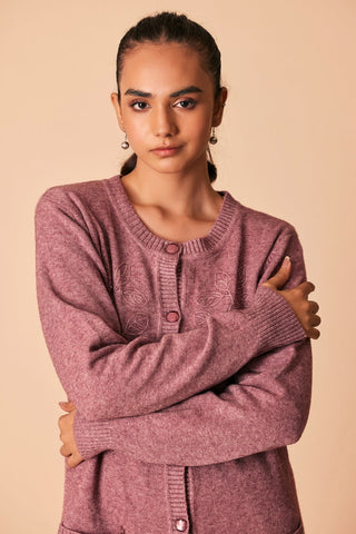 Ellena - Round Neck Cardigan Sweater