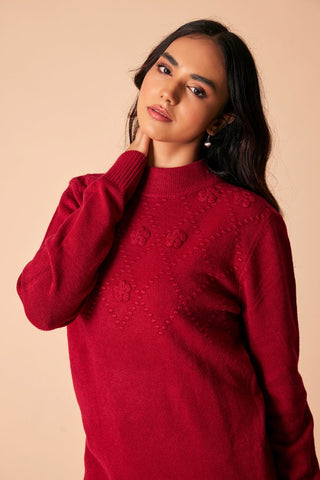 Ellena - Round Neck Pullover Sweater