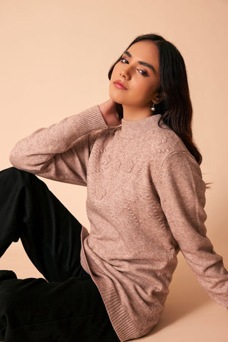 Ellena - Round Neck Pullover Sweater