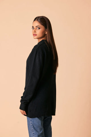 Ellena - Round Neck Cardigan Sweater