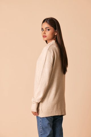 Ellena - Round Neck Pullover Sweater