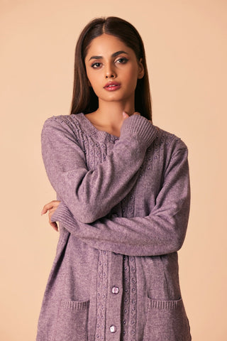 Ellena - Round Neck Cardigan Sweater