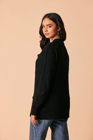 Ellena - Round Neck Cardigan Sweater