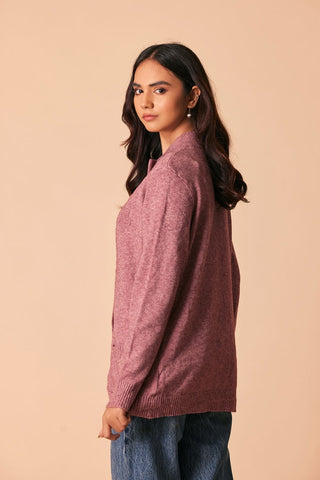 Ellena - Round Neck Cardigan Sweater