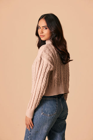 Ellena - Turtle Neck Pullover Sweater