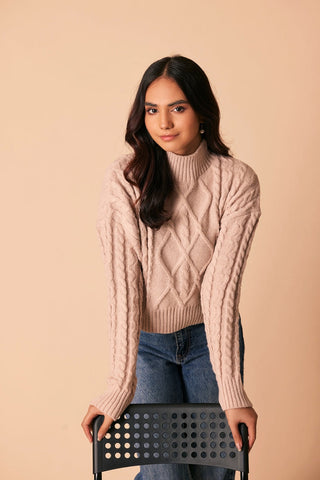 Ellena - Turtle Neck Pullover Sweater