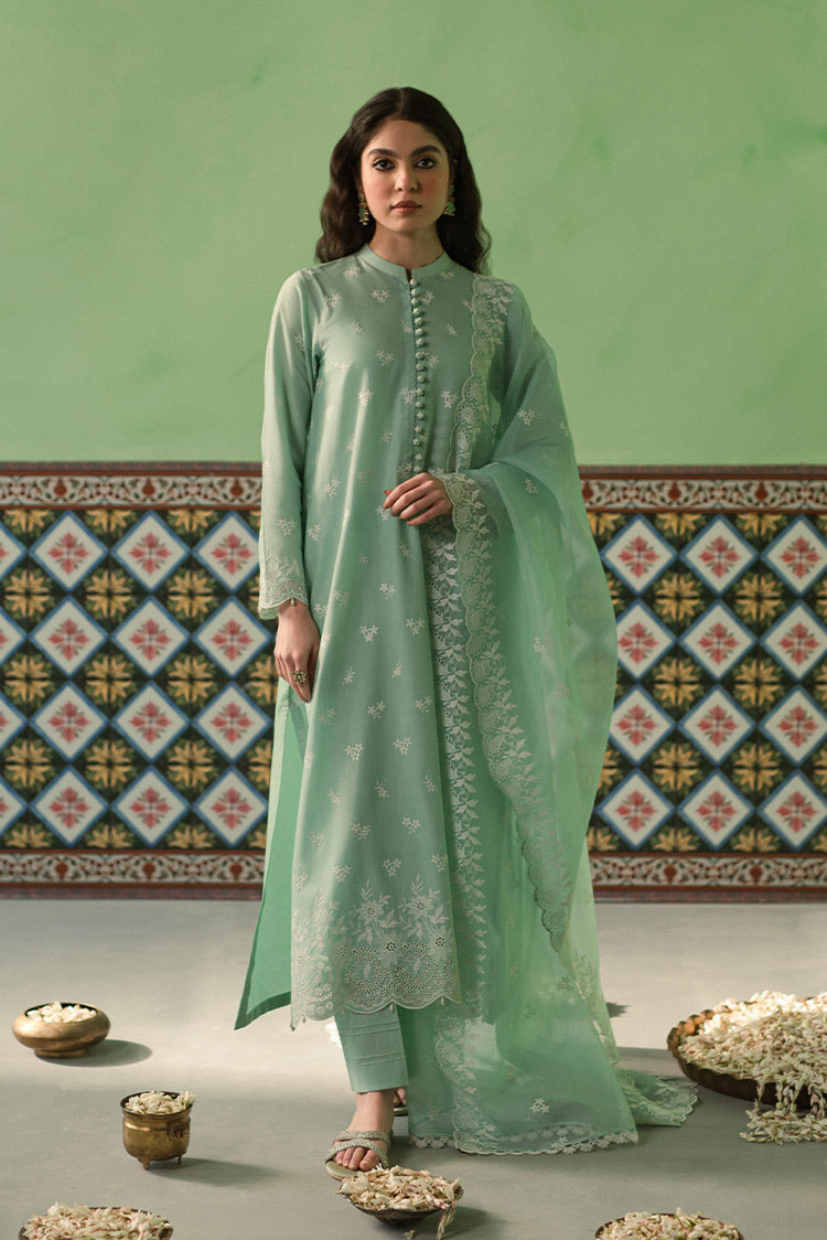 Picture of Cross Stitch - 3 Piece Chikankari Lawn Collection - Floral Wave - Available at Raja Sahib