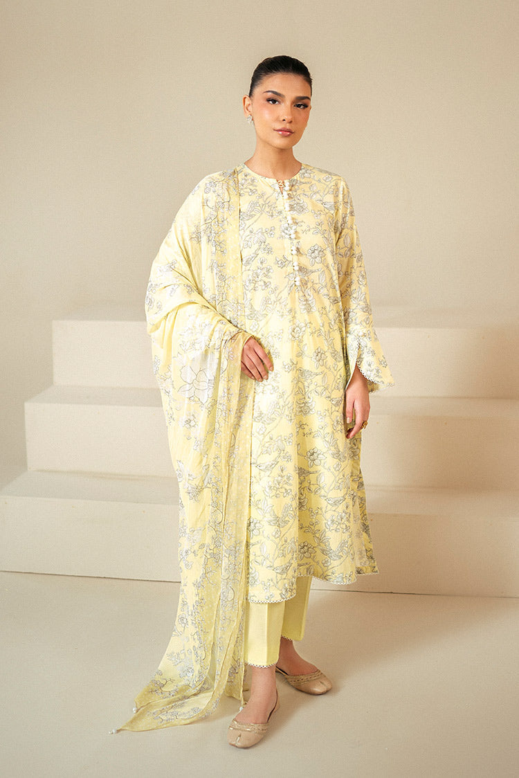 Picture of Cross Stitch - Daily Unstitched Lawn Collection - Cream Brulee - Available at Raja Sahib