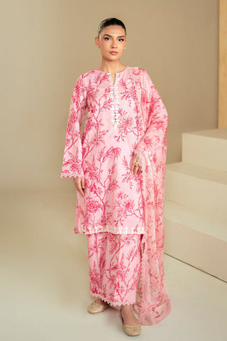 Daily Unstitched Lawn Collection - Shaded Pink