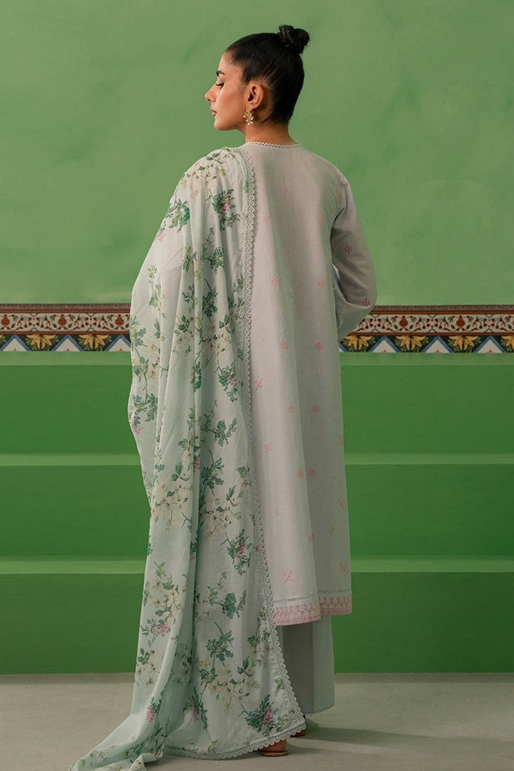 Picture of Cross Stitch - Mahiri Embroidered Lawn Collection - Aqua Pearl - Available at Raja Sahib