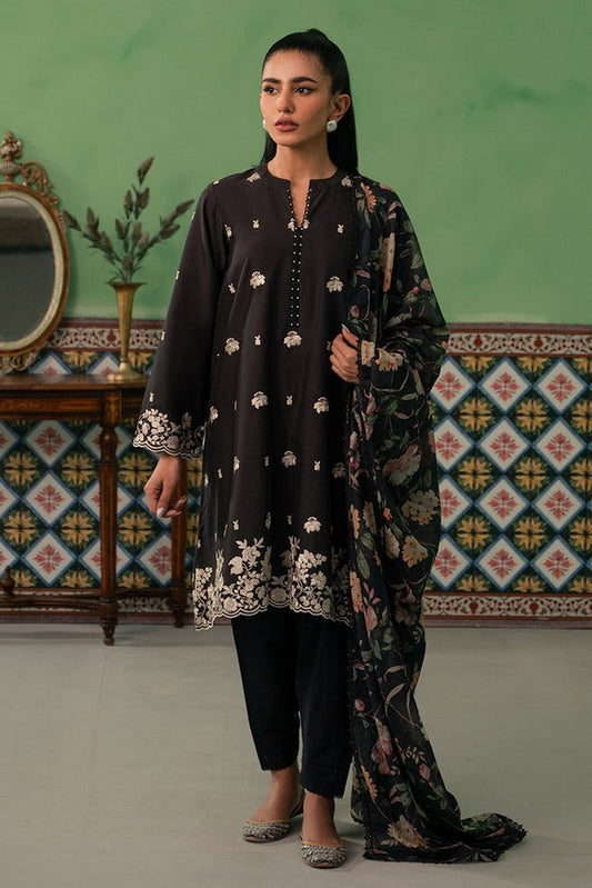 Picture of Cross Stitch - Mahiri Embroidered Lawn Collection - Raven Flora - Available at Raja Sahib