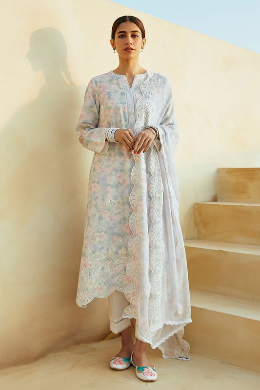 Picture of Cross Stitch - Unstitched Premium Lawn Collection - Viola Pearl - Available at Raja Sahib