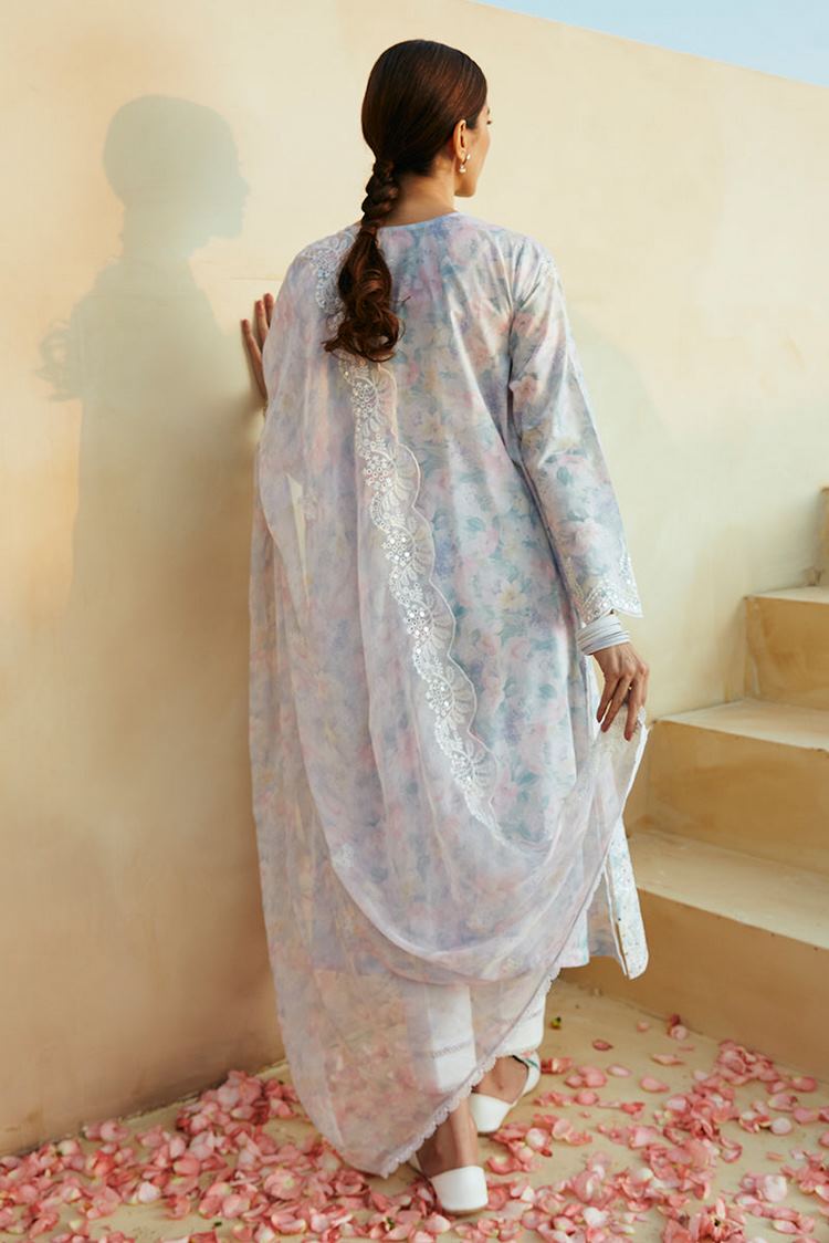 Picture of Cross Stitch - Unstitched Premium Lawn Collection - Viola Pearl - Available at Raja Sahib