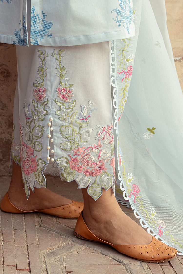 Picture of Cross Stitch - Unstitched Premium Lawn Collection - Dawn Mist - Available at Raja Sahib