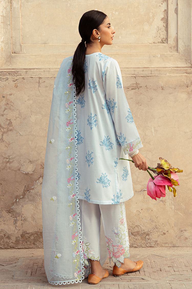 Picture of Cross Stitch - Unstitched Premium Lawn Collection - Dawn Mist - Available at Raja Sahib