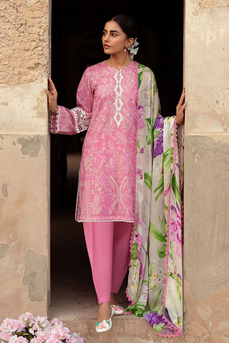 Picture of Cross Stitch - Unstitched Premium Lawn Collection - Coral Floret - Available at Raja Sahib