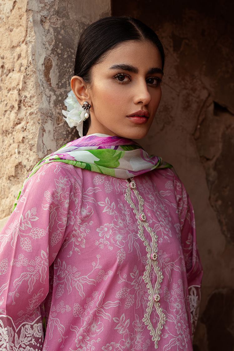 Picture of Cross Stitch - Unstitched Premium Lawn Collection - Coral Floret - Available at Raja Sahib