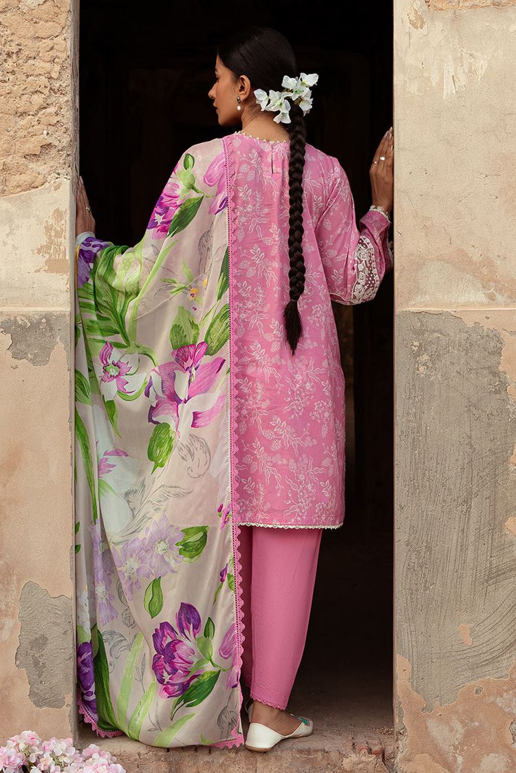 Picture of Cross Stitch - Unstitched Premium Lawn Collection - Coral Floret - Available at Raja Sahib