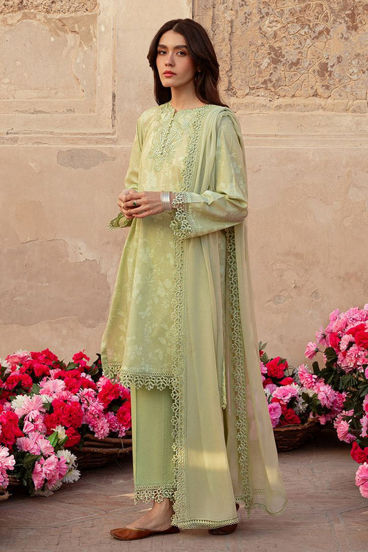 Picture of Cross Stitch - Unstitched Premium Lawn Collection - Misted Green - Available at Raja Sahib