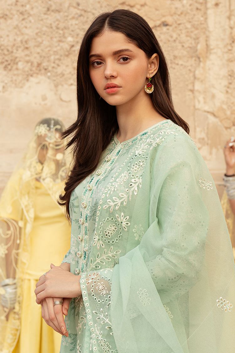 Picture of Cross Stitch - Unstitched Premium Lawn Collection - Ice Lily - Available at Raja Sahib