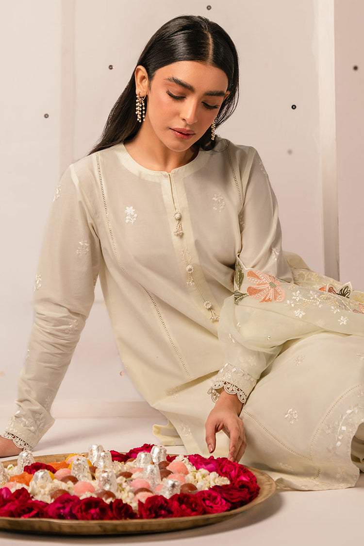 Picture of Cross Stitch - Mahiri Unstitched Embroidered Collection Vol 2 - Minty Mist - Available at Raja Sahib