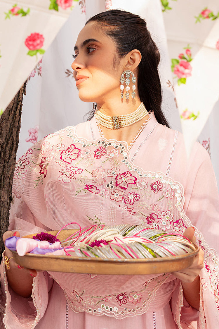 Picture of Cross Stitch - Unstitched Eid Lawn Collection - Cameo Pink - Available at Raja Sahib