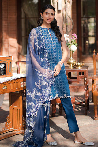 Unstitched Eid Lawn Collection - Antique Royal