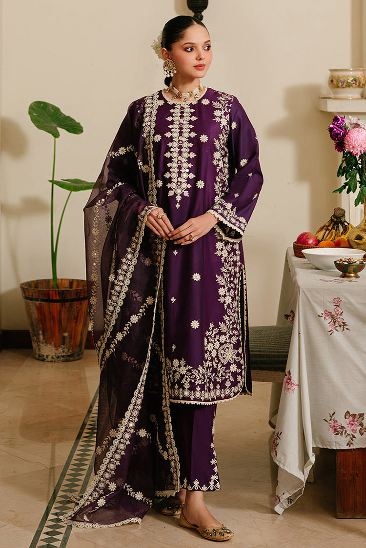 Picture of Cross Stitch - Unstitched Eid Lawn Collection - Plum Grain - Available at Raja Sahib