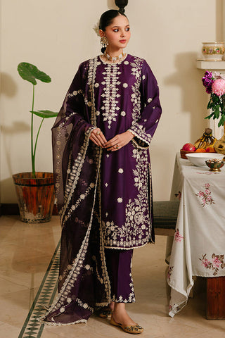 Unstitched Eid Lawn Collection - Plum Grain