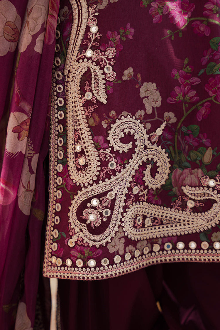 Picture of Cross Stitch - Unstitched Eid Lawn Collection - Iris Mauve - Available at Raja Sahib