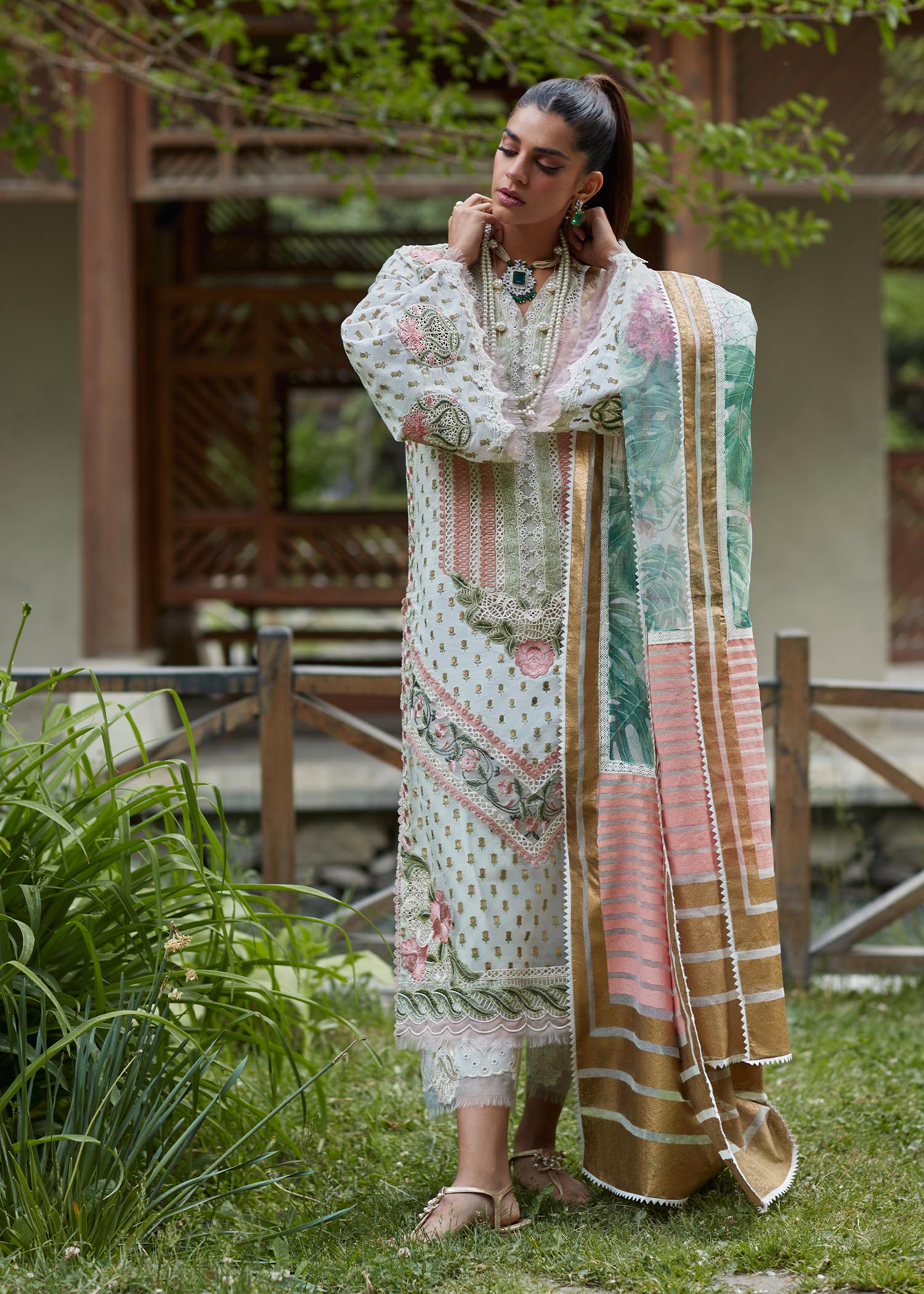 Picture of Crimson - 5A Shigar Luxury Lawn Collection - Available at Raja Sahib