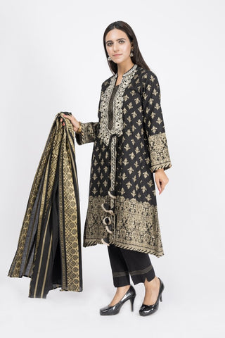 Picture of Embroidered Jacquard Suit - ARN2127 - Available at Raja Sahib