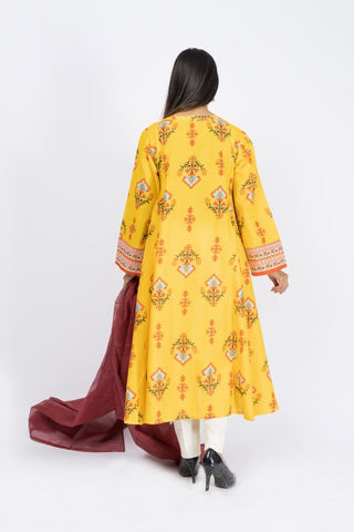 Printed & Embroidered Lawn Suit - ARN2196