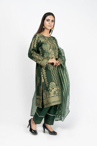 Picture of Embroidered Jacquard Formal Wear Suit - ARN2233 - Available at Raja Sahib