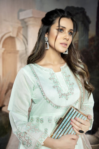 Picture of Ellena - Fancy Embroidered Formal Wear 3 Piece Suit - VJQ279 - Available at Raja Sahib