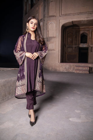 Picture of Ellena - Fancy Embroidered Formal Wear Suit - VJQ299 - Available at Raja Sahib