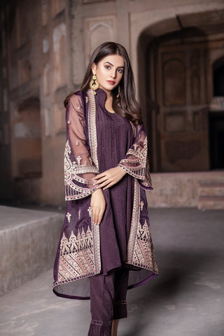 Picture of Ellena - Fancy Embroidered Formal Wear Suit - VJQ299 - Available at Raja Sahib