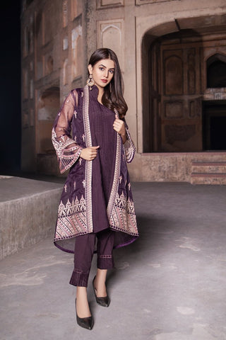 Picture of Ellena - Fancy Embroidered Formal Wear Suit - VJQ299 - Available at Raja Sahib