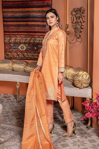 Ellena - Embroidered Jacquard 3-PC Suit