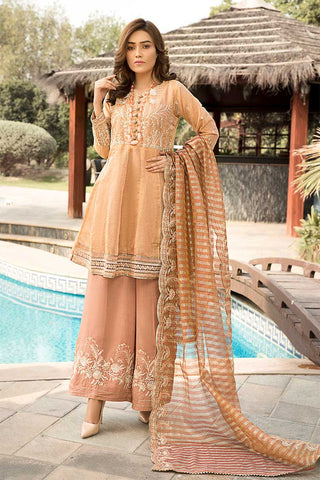 Ellena - 3-PC Stitched Khaadi Net Suit