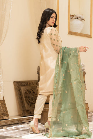 Ellena - Fancy Embroidered Formal Wear 3 Piece Suit - EV330