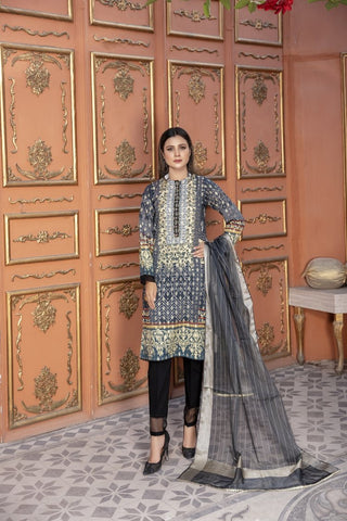 Ellena - Embroidered Jacquard 3-PC Suit